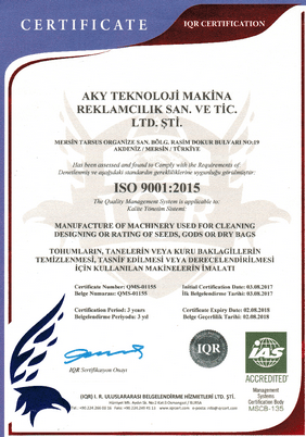Aky Technology ISO 9001